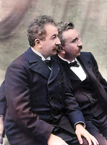 Louis and Auguste Lumiere, pioneers of the cinema