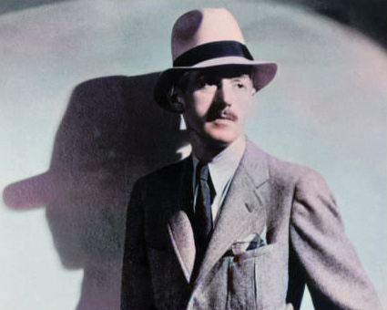 Photo portrait of Hammett from the cover of his final novel, The Thin Man (1934)
