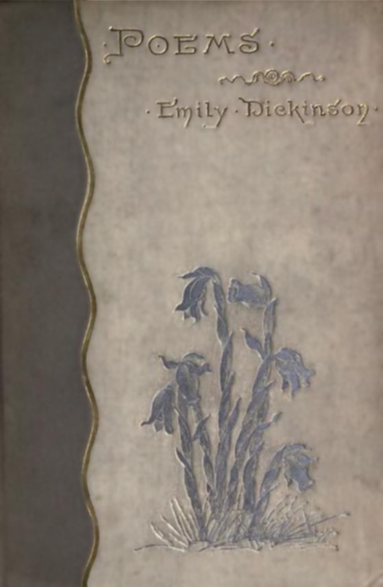 Cover of the first edition of Poems, published in 1890
