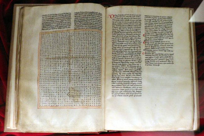 De laudibus S. Crucis, 13. Jhdt., Florenz, Biblioteca Medicea Laurenziana, Plut. 31 sin. 9, fol. 31v