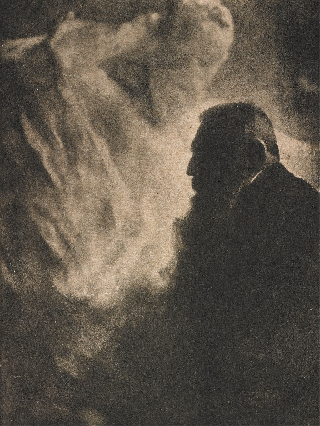 Edward Steichen, Portrait of Rodin, 1900/1903