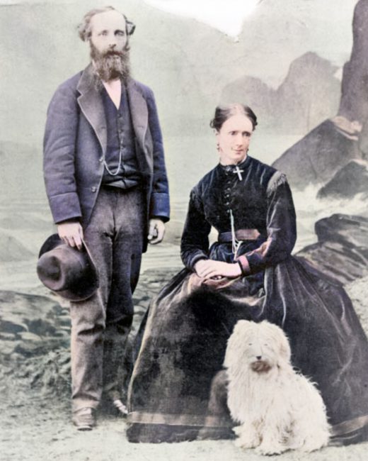 James and Catherine Maxwell, 1869.