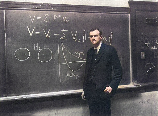 Paul Dirac at the Blackboard