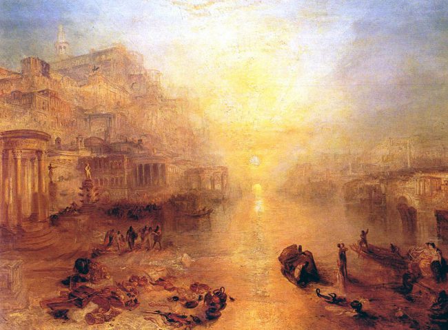Ovid Banished from Rome (1838) by J.M.W. Turner.