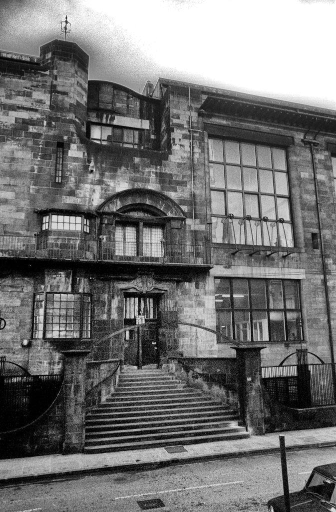 Glasgow School of Art front entrance by Charles Rennie Mackintosh