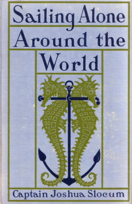 Book cover of Sailing Alone Around the World by Joshua Slocum, c. 1900