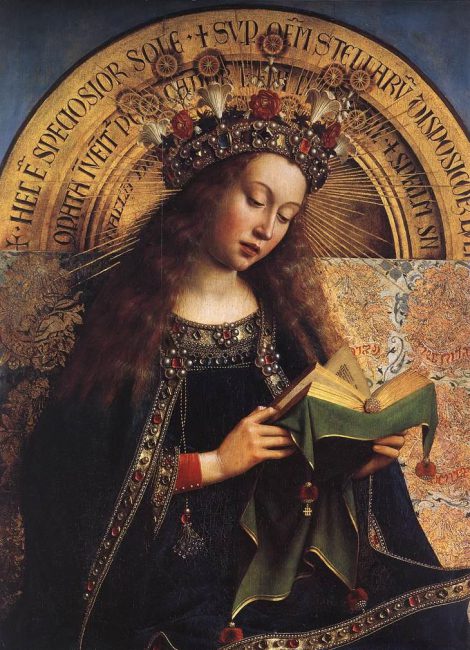 Ghent Altarpiece, detail showing the Virgin Mary