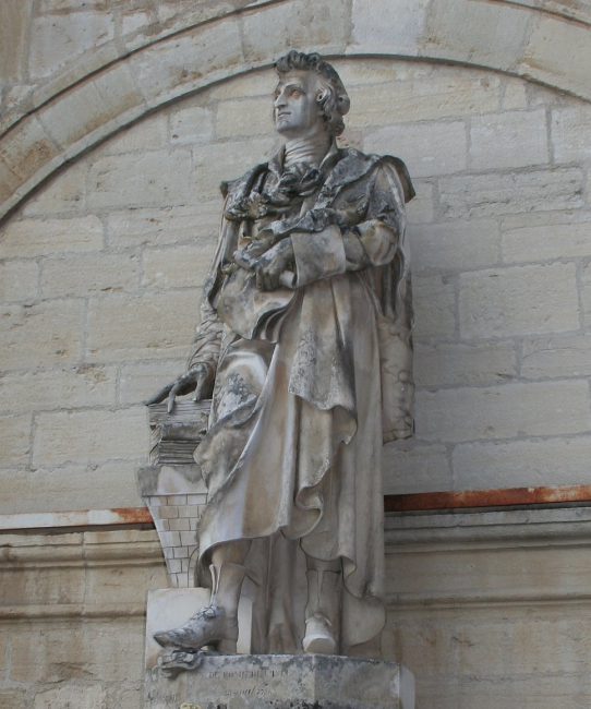 Statue of Jean-Baptiste Romé de l'Isle at the city hall of his birthplace, Gray, Haute-Saône, photo by Jeffdelonge, CC BY-SA 3.0