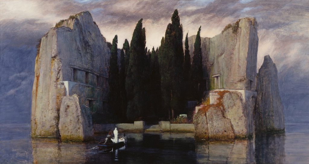 Arnold Böcklin - Die Toteninsel III - The Island of the dead (1883, Alte Nationalgalerie, Berlin)