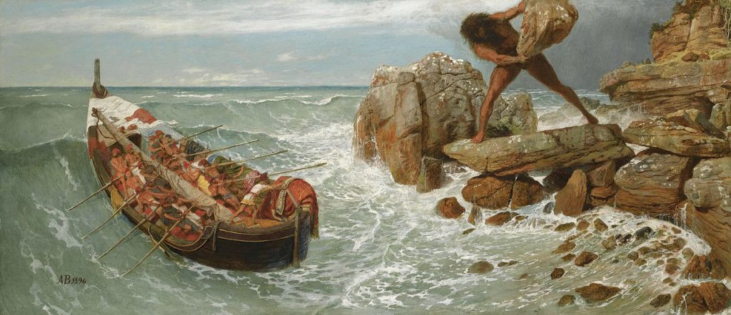 Arnold Böcklin, Odysseus and Polyphemus, 1896