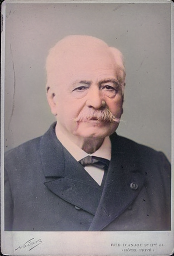 Ferdinand de Lesseps (1805 - 1894), photo by Félix Nadar circa 1872 - 1876 in Paris.