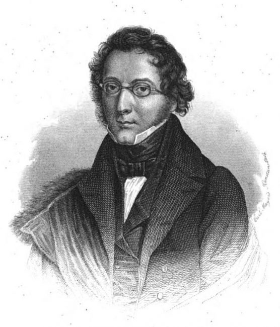 Ludwig Bechstein, Stahlstich. In: Deutscher Musenalmanach, Nürnberg 1852